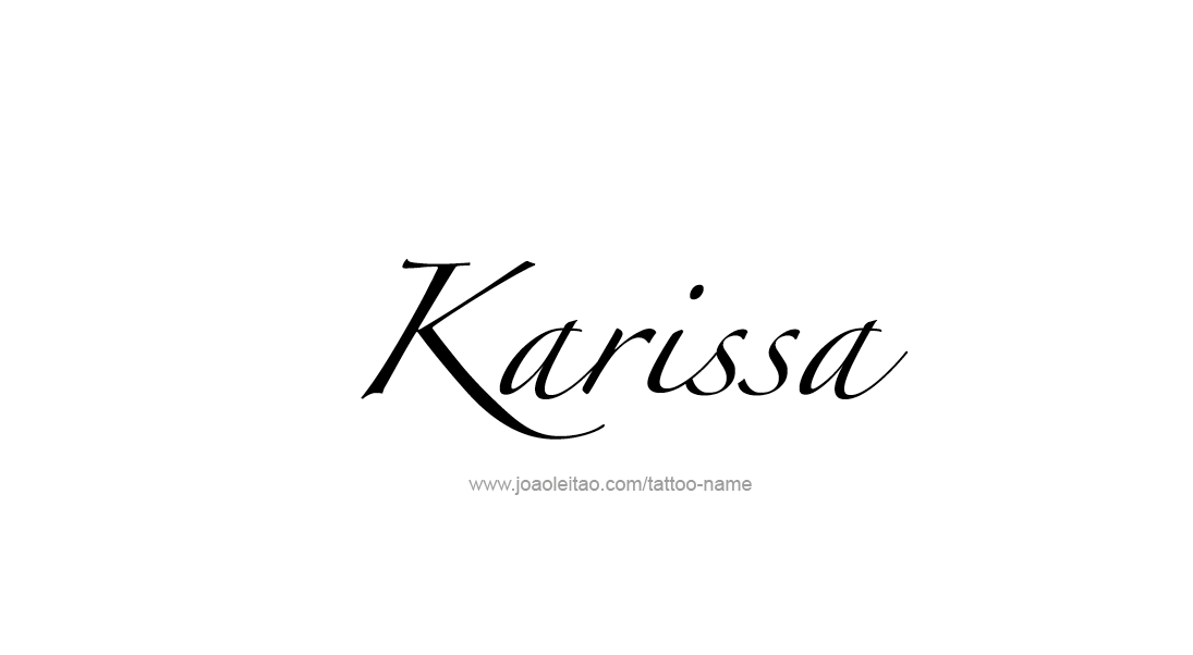 Tattoo Design Name Karissa   