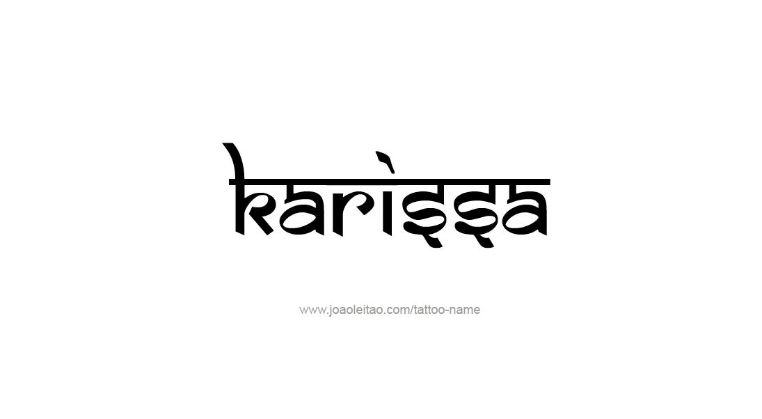 Tattoo Design Name Karissa   