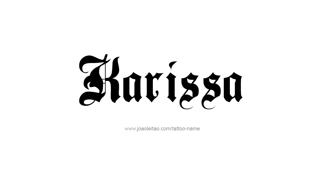 Tattoo Design Name Karissa   