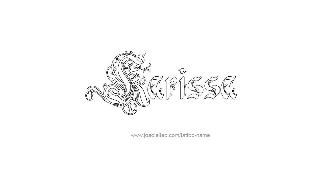 Tattoo Design Name Karissa   