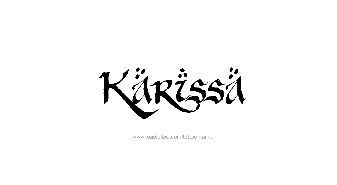 Tattoo Design Name Karissa   