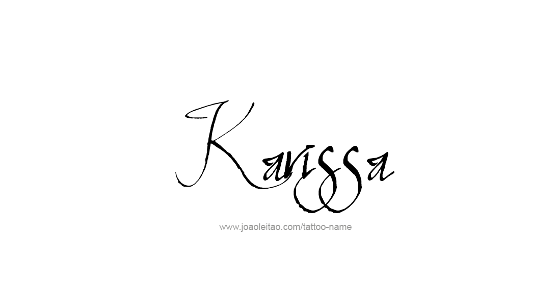 Tattoo Design Name Karissa   