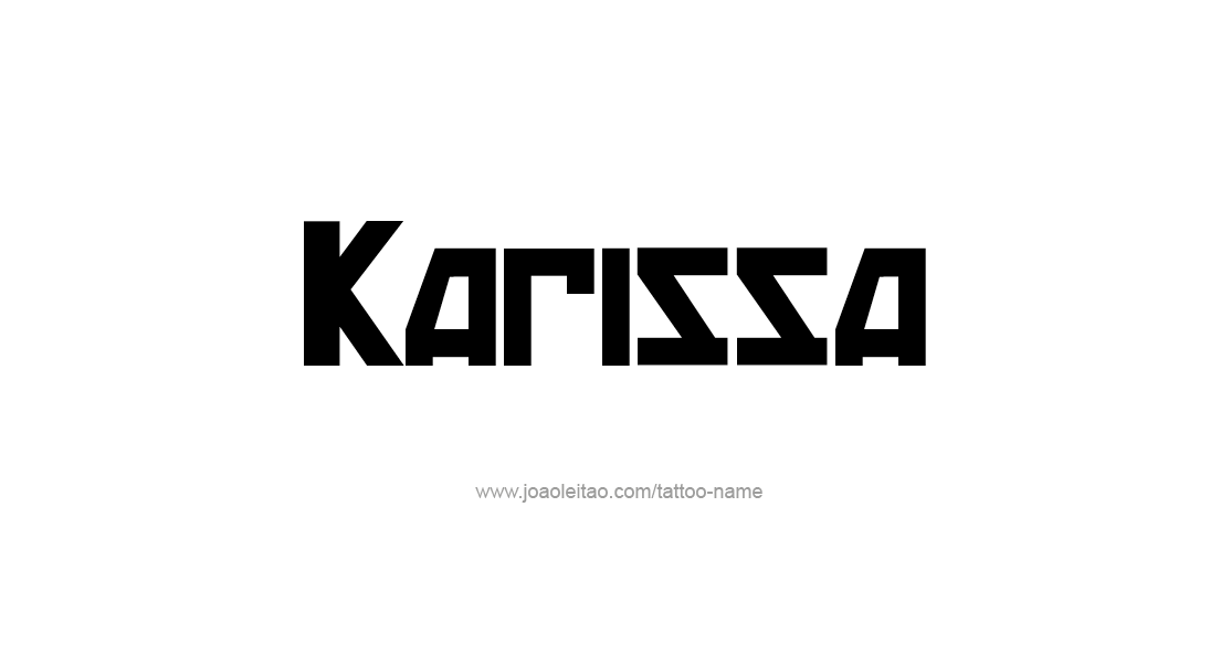 Tattoo Design Name Karissa   