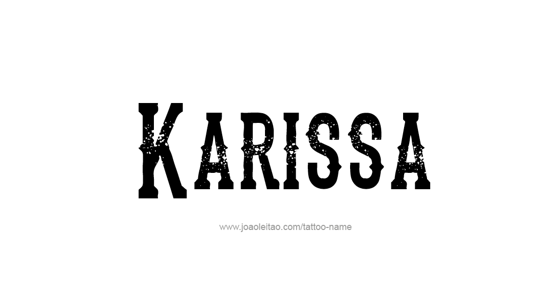 Tattoo Design Name Karissa   