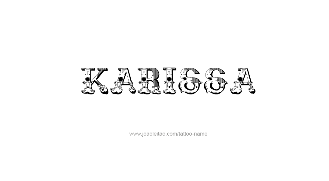 Tattoo Design Name Karissa   