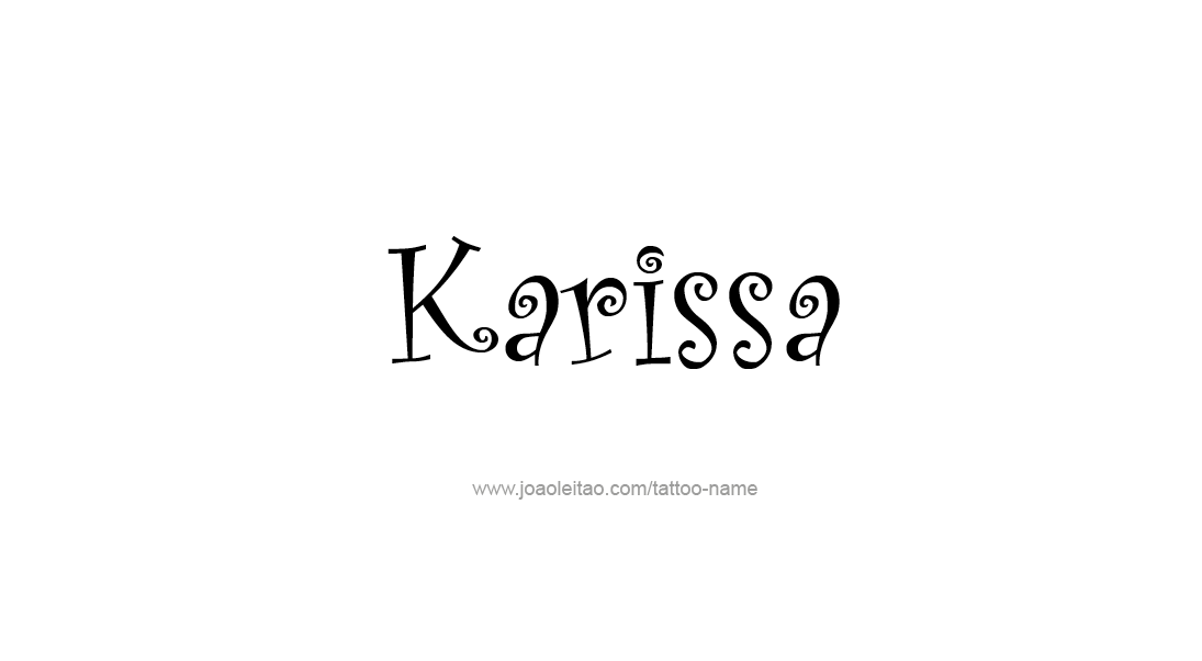 Tattoo Design Name Karissa   