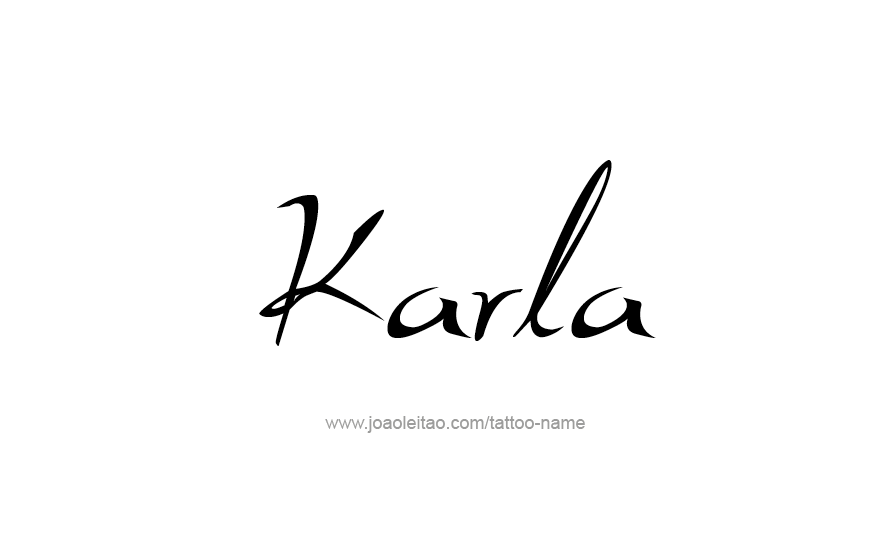 Tattoo Design Name Karla   