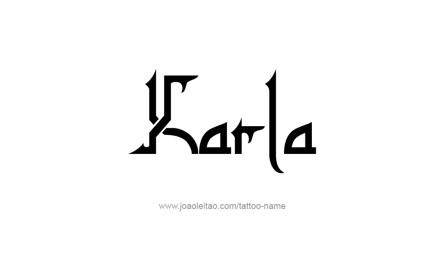 Tattoo Design Name Karla   