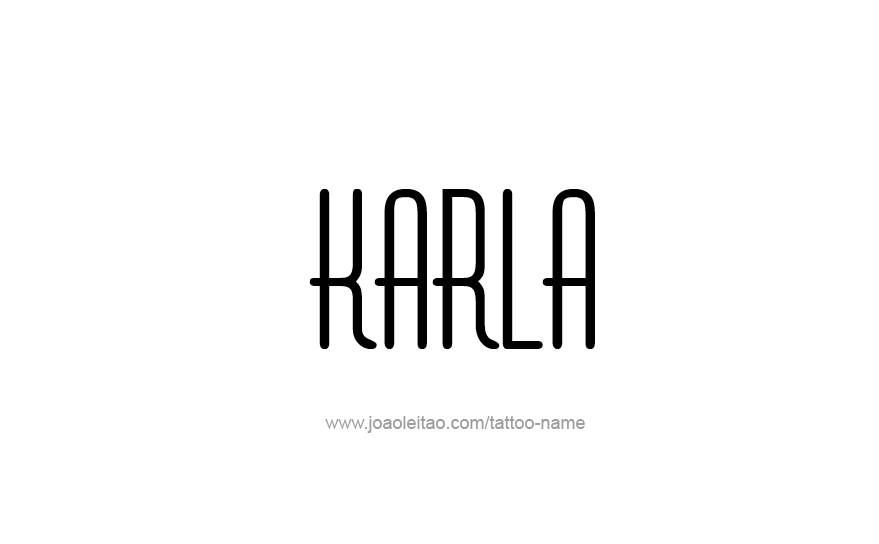 Tattoo Design Name Karla   