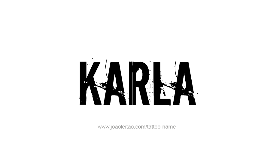 Tattoo Design Name Karla   