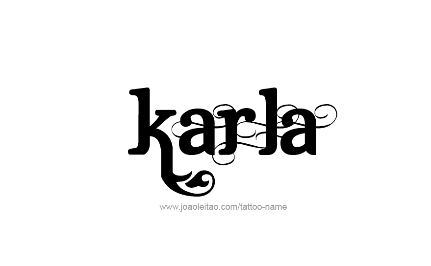 Tattoo Design Name Karla   