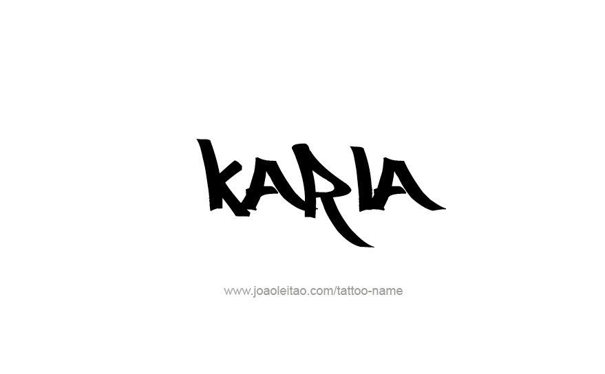 Tattoo Design Name Karla   