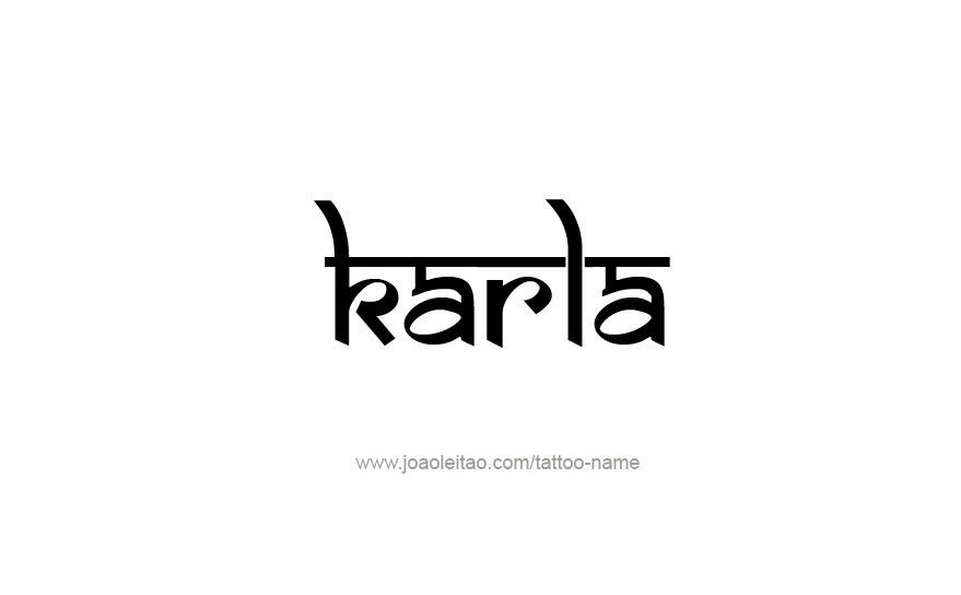 Tattoo Design Name Karla   