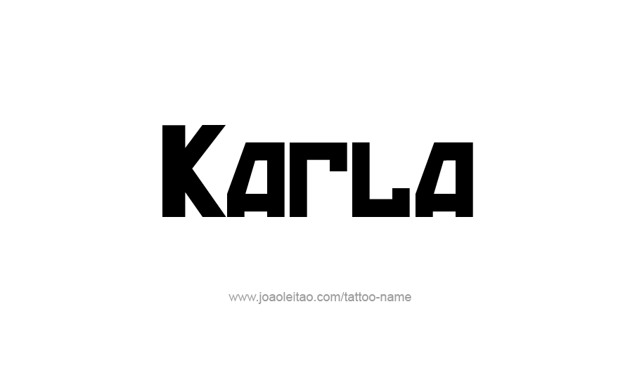 Tattoo Design Name Karla   