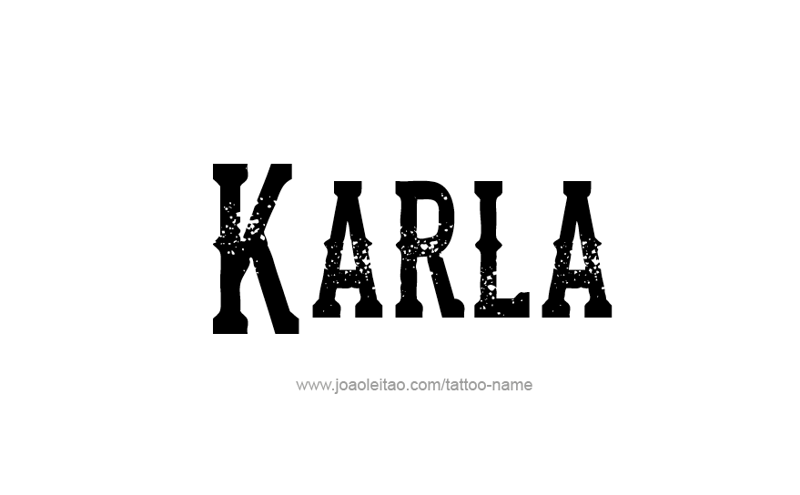 Tattoo Design Name Karla   