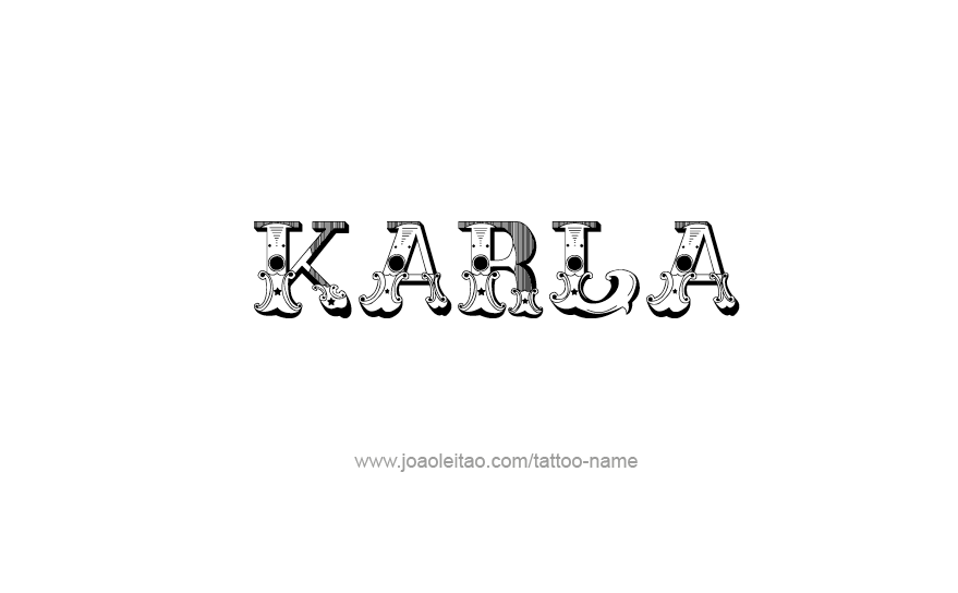 Tattoo Design Name Karla   