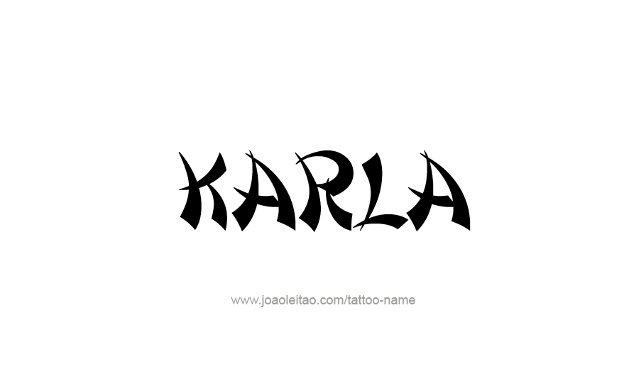 Tattoo Design Name Karla   