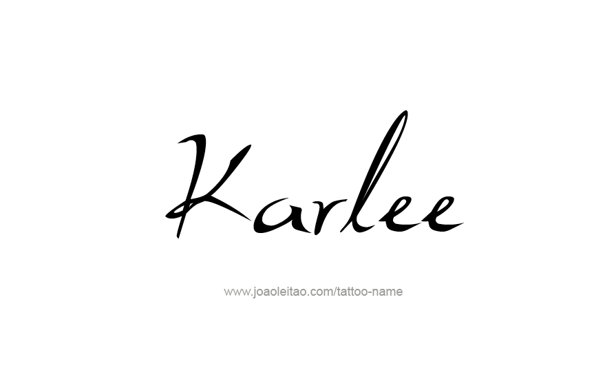 Tattoo Design Name Karlee   