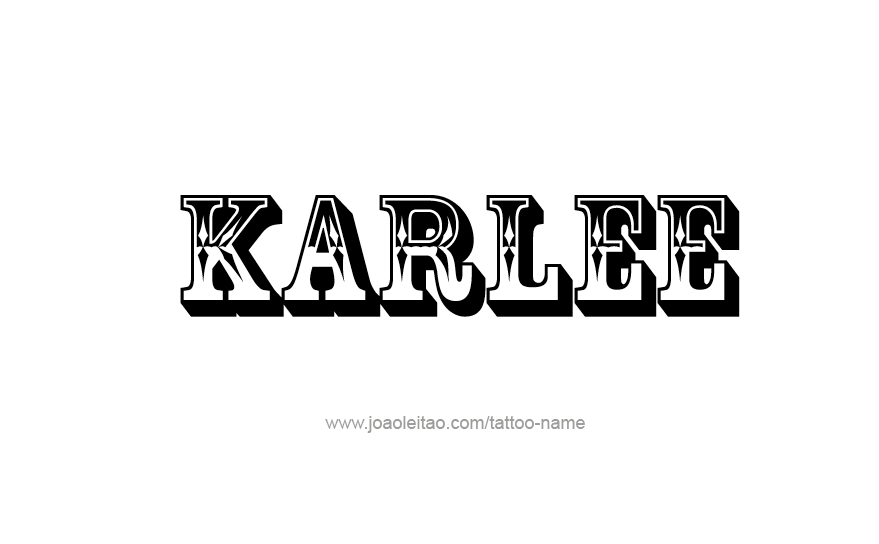 Tattoo Design Name Karlee   