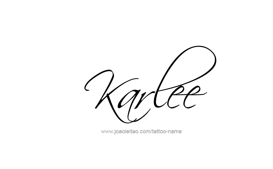 Tattoo Design Name Karlee   