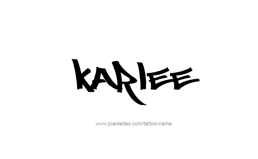 Tattoo Design Name Karlee   