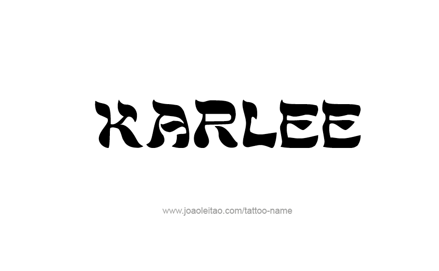 Tattoo Design Name Karlee   