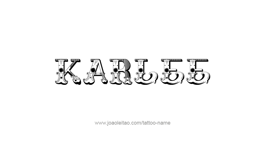 Tattoo Design Name Karlee   