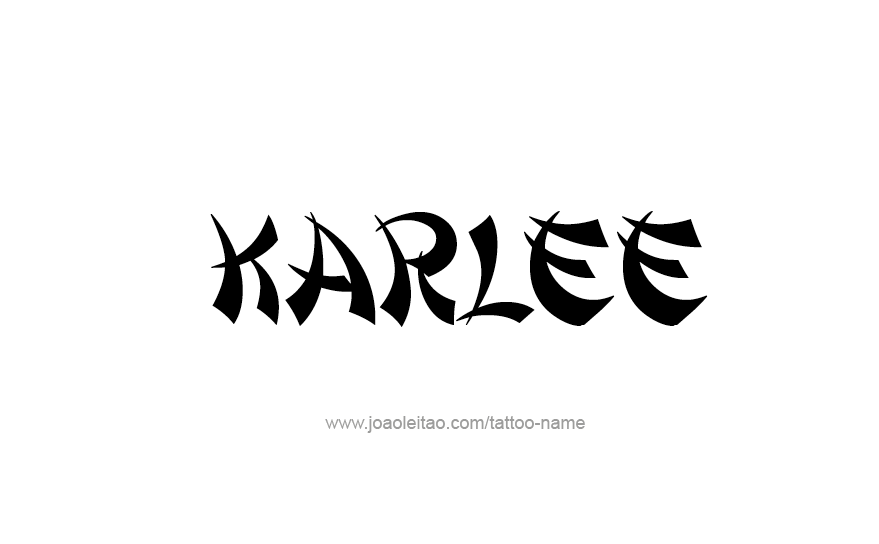 Tattoo Design Name Karlee   