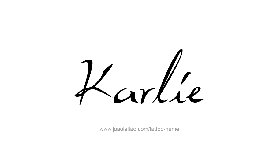 Tattoo Design Name Karlie   