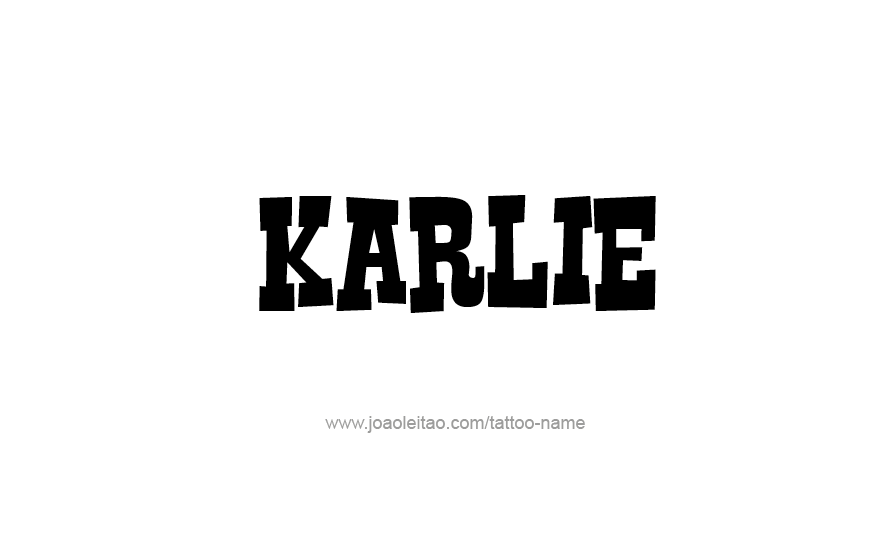 Tattoo Design Name Karlie   