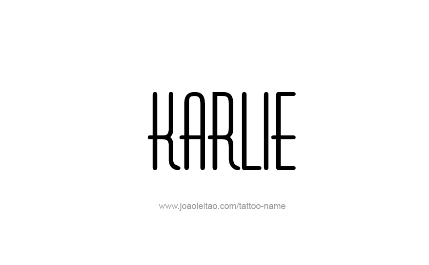 Tattoo Design Name Karlie   