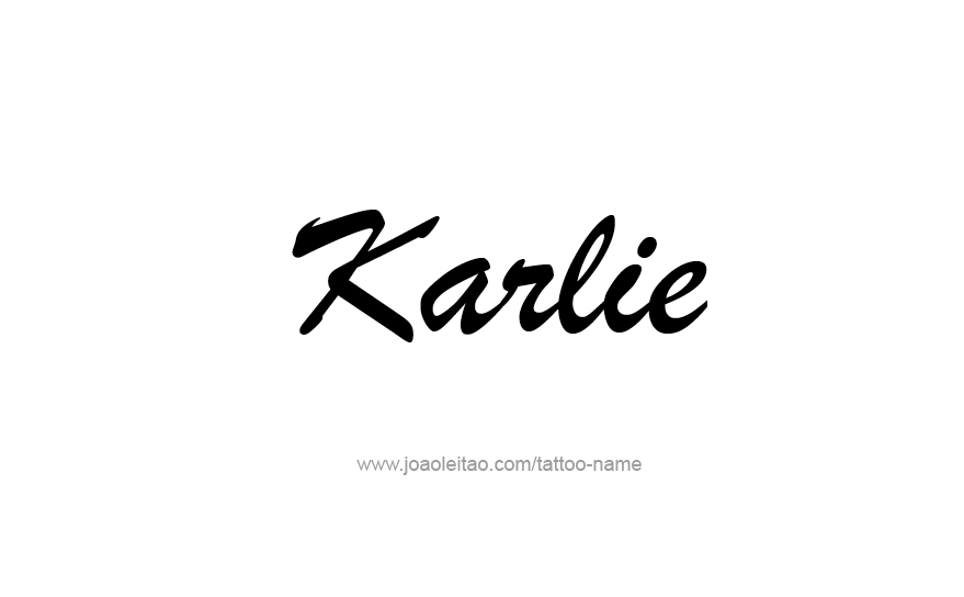 Tattoo Design Name Karlie   