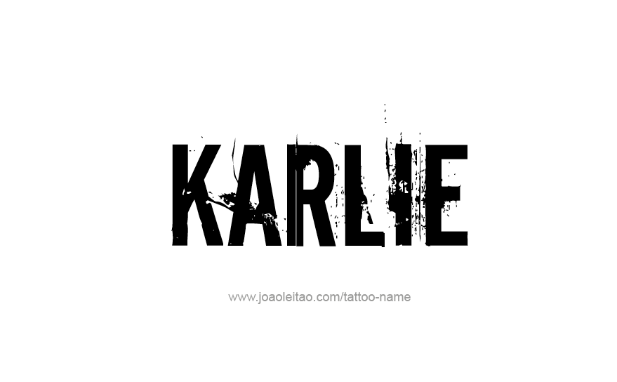 Tattoo Design Name Karlie   