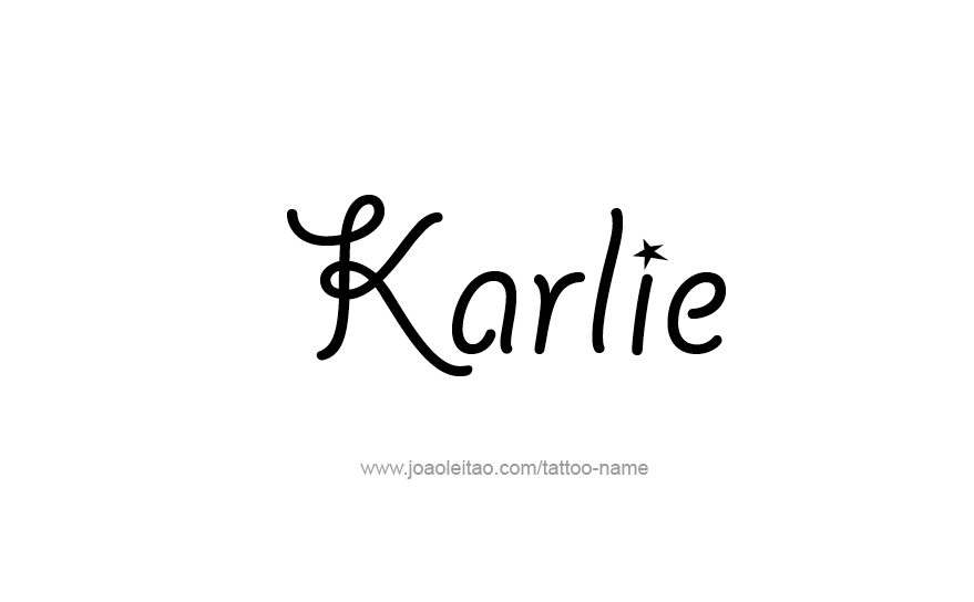 Tattoo Design Name Karlie   