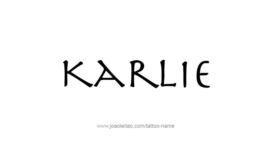 Tattoo Design Name Karlie   