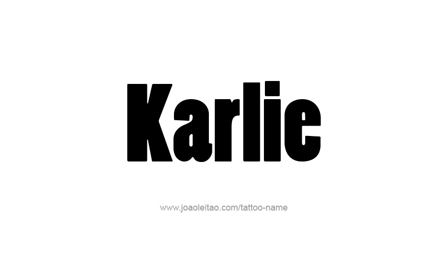 Tattoo Design Name Karlie   