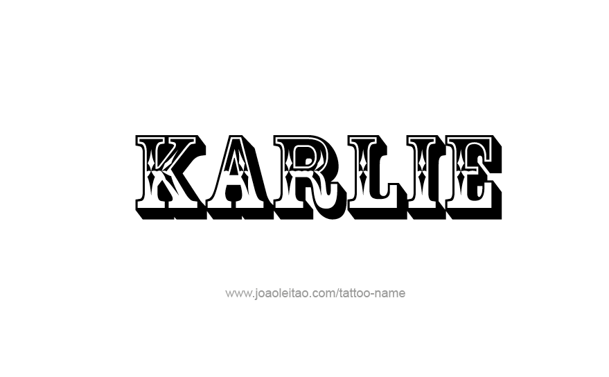 Tattoo Design Name Karlie   