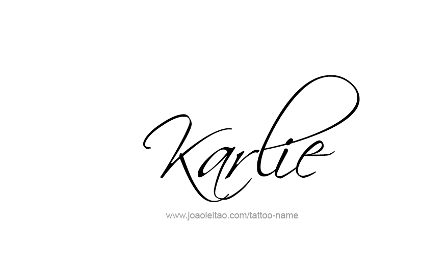 Tattoo Design Name Karlie   