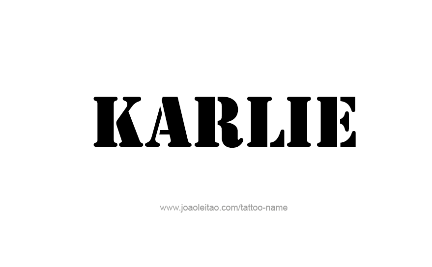 Tattoo Design Name Karlie   