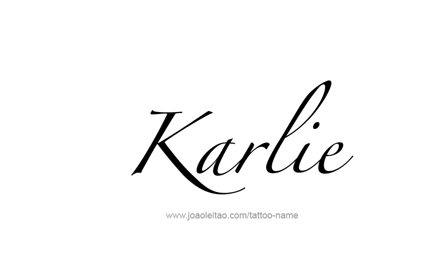 Tattoo Design Name Karlie   