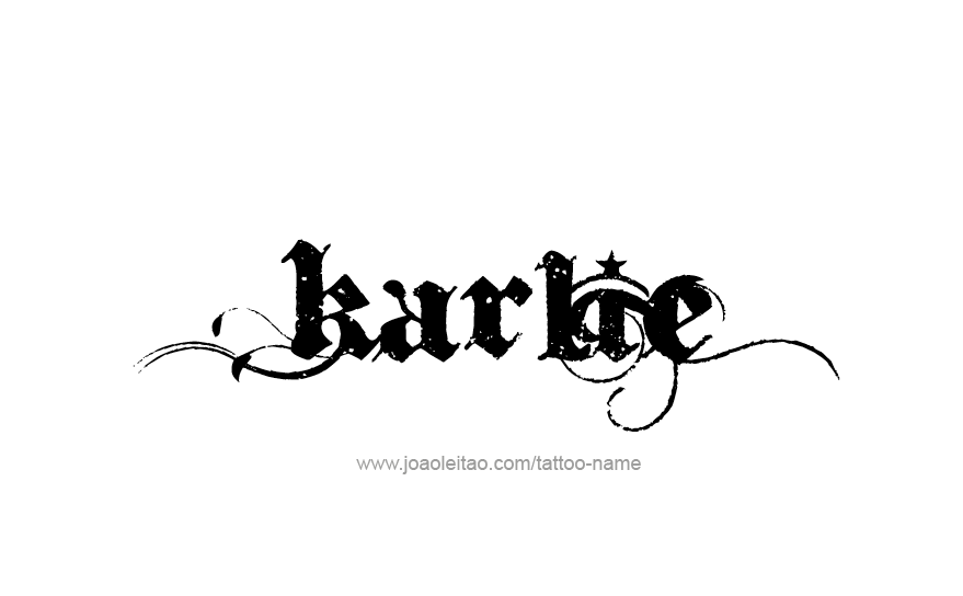 Tattoo Design Name Karlie   