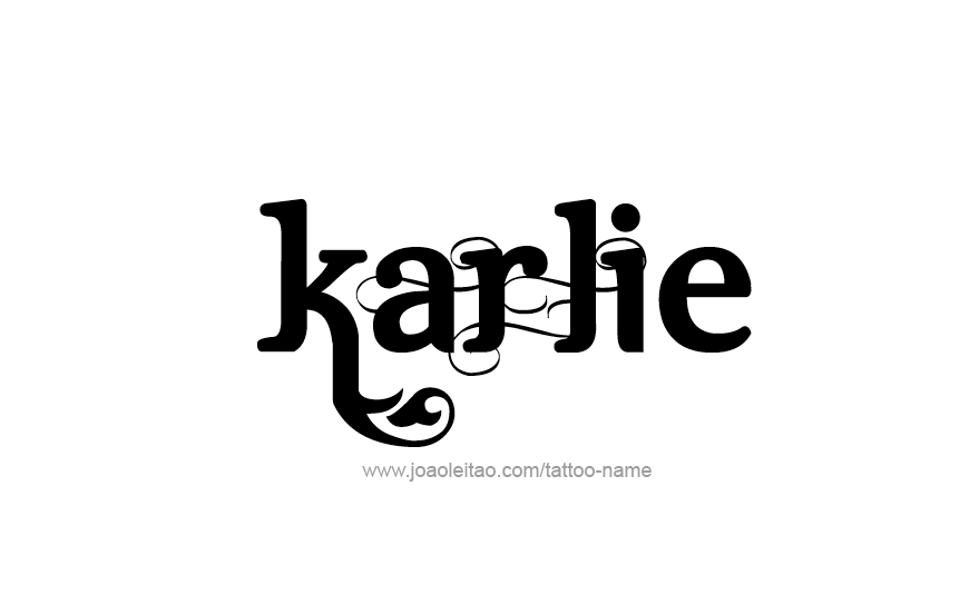 Karlie Name Tattoo Designs