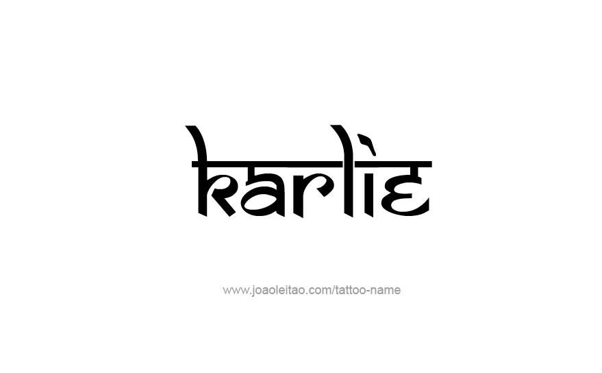 Tattoo Design Name Karlie   