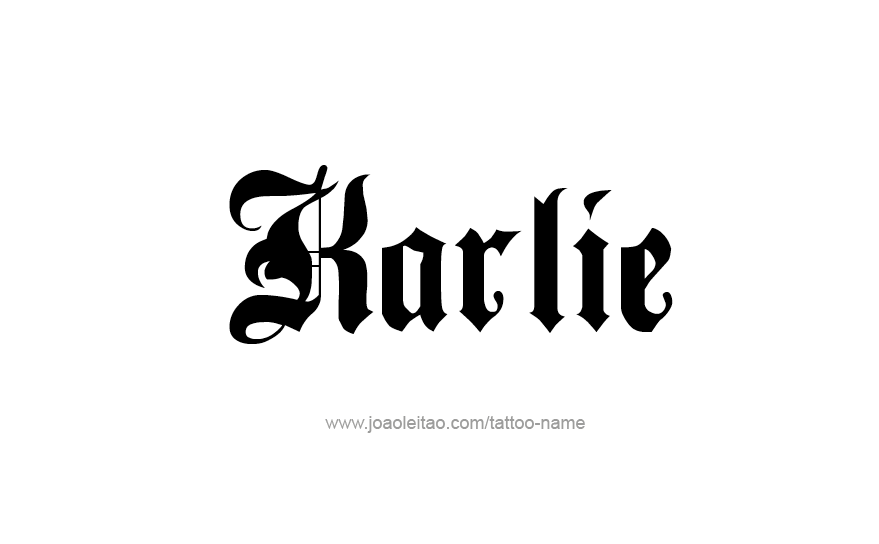 Tattoo Design Name Karlie   