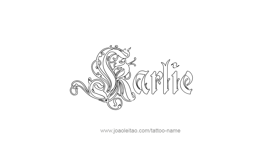 Tattoo Design Name Karlie   