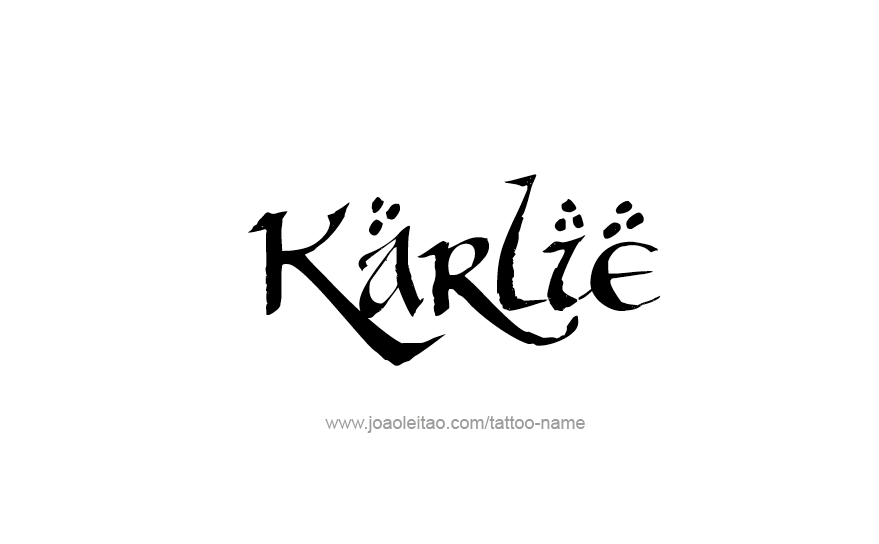 Tattoo Design Name Karlie   