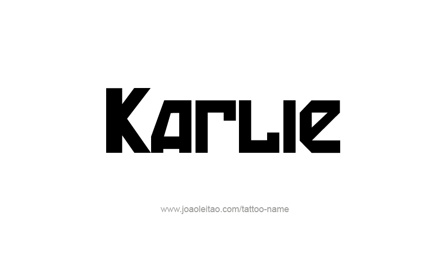 Tattoo Design Name Karlie   