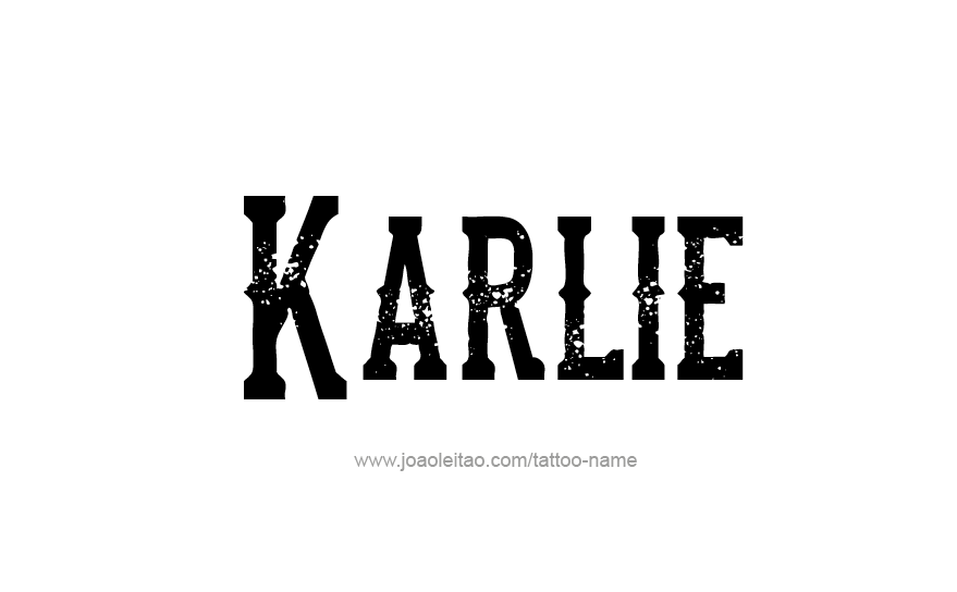 Tattoo Design Name Karlie   