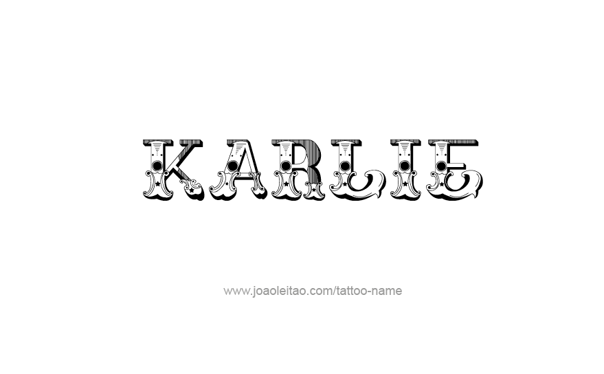 Tattoo Design Name Karlie   