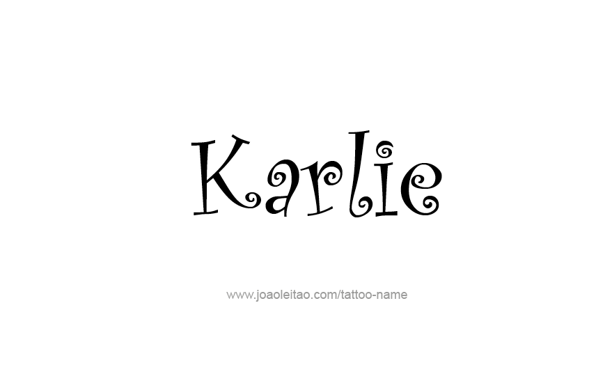 Tattoo Design Name Karlie   